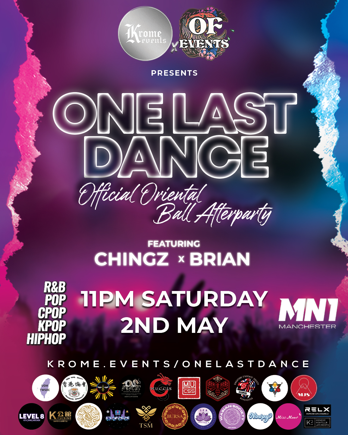 Krome Events x OF Events Proudly Presents: One Last Dance ✨