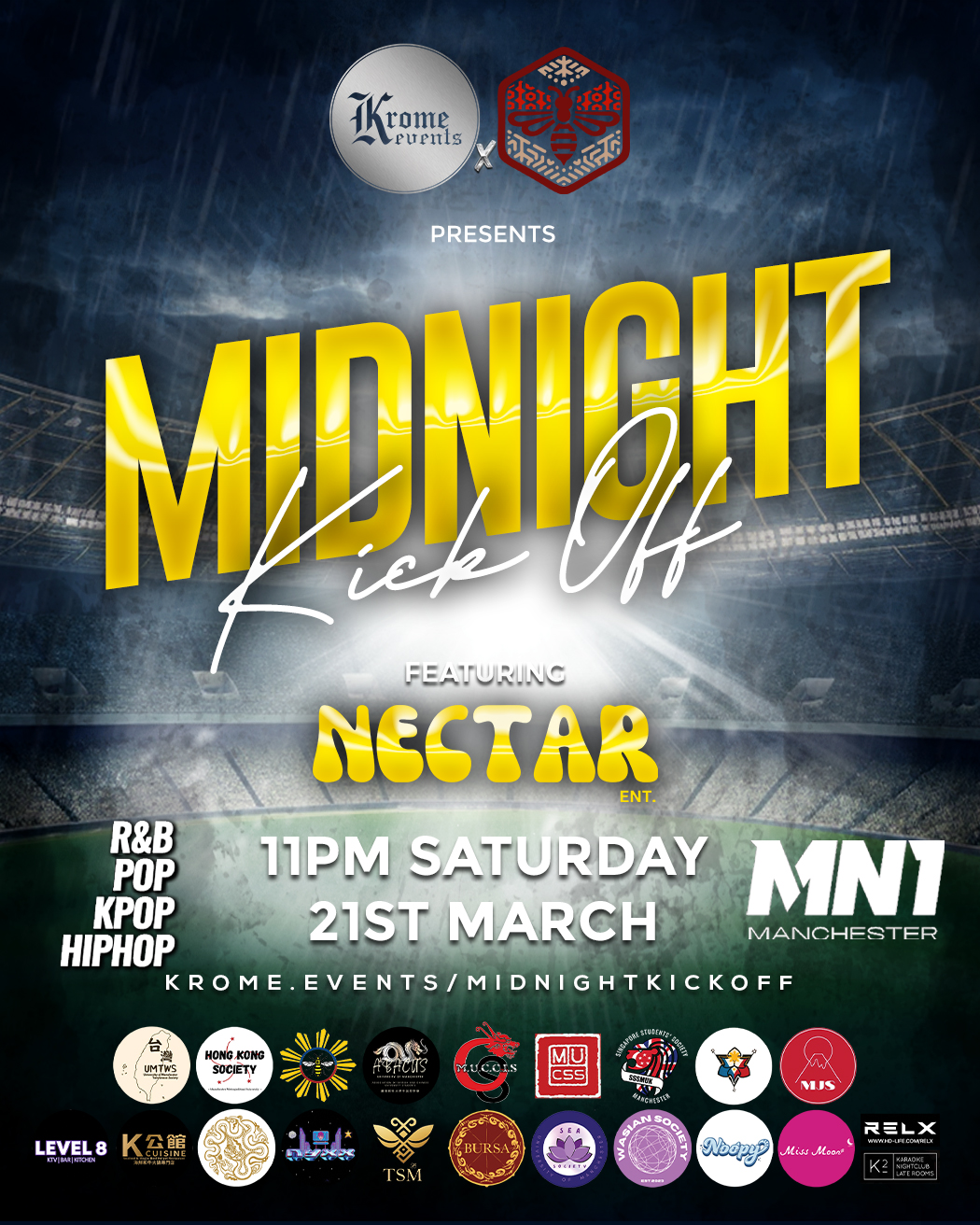 Krome Events x PPIGM Proudly Presents: Midnight Kick Off